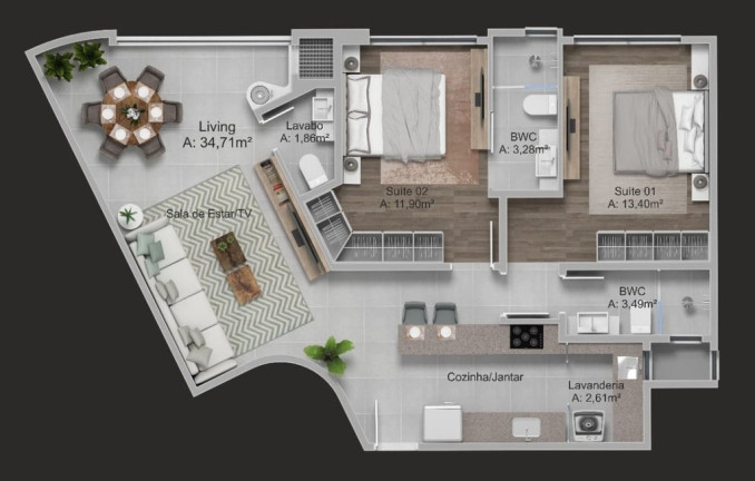 Imagem Cobertura com 3 Quartos à Venda, 166 m² em Praia Dos Amores - Balneário Camboriú Imagem Cobertura com 3 Quartos à Venda, 166 m² em Praia Dos Amores - Balneário Camboriú