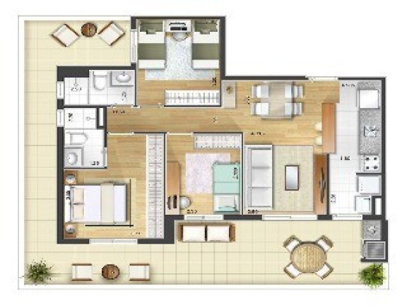 Imagem Apartamento com 2 Quartos à Venda, 59 m² em Campestre - Santo André Imagem Apartamento com 2 Quartos à Venda, 59 m² em Campestre - Santo André