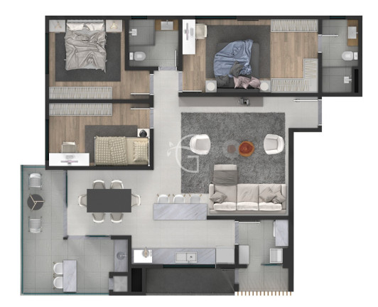 Imagem Apartamento com 2 Quartos à Venda, 76 m² em Saguaçu - Joinville Imagem Apartamento com 2 Quartos à Venda, 76 m² em Saguaçu - Joinville