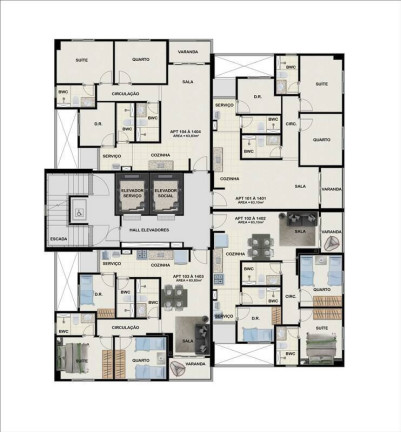 Foto do imóvel Apartamento com 3 Quartos à Venda, 63 m² em Tamarineira - Recife