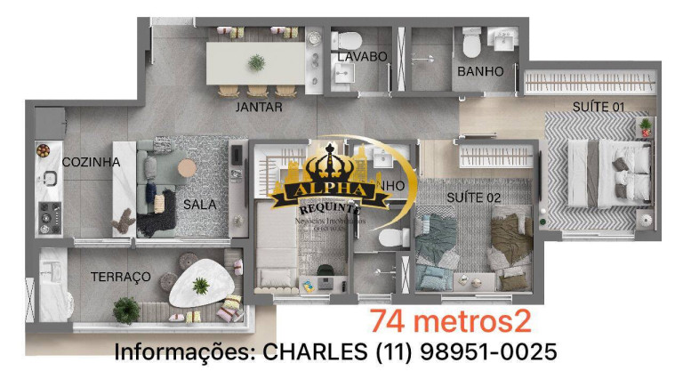 Imagem Apartamento com 3 Quartos à Venda, 57 m² em Aldeia - Barueri Imagem Apartamento com 3 Quartos à Venda, 57 m² em Aldeia - Barueri
