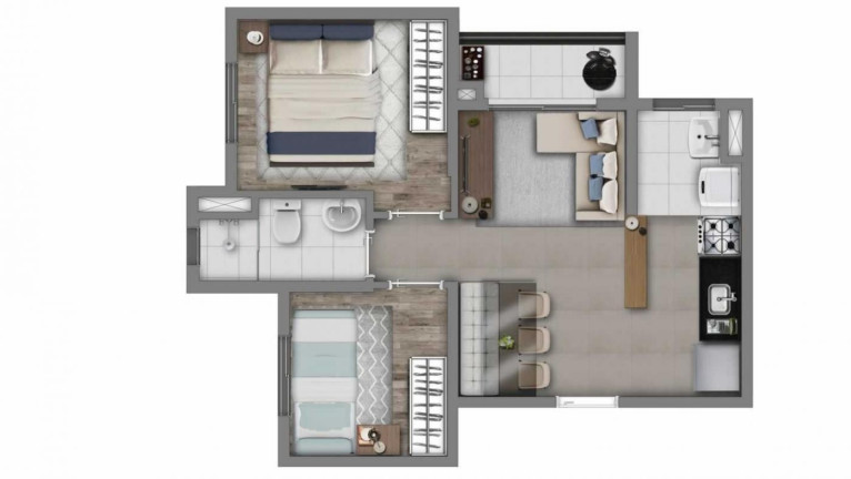 Imagem Imóvel com 2 Quartos à Venda, 32 m² em Parque Panamericano - São Paulo