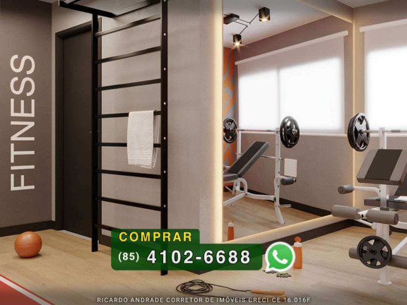 Apartamento com 2 Quartos à Venda, 38 m² em Lagoa Redonda - Fortaleza