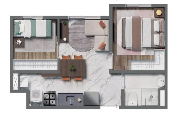 Imagem Imóvel com 2 Quartos à Venda, 31 m² em Vila Palmeiras - São Paulo