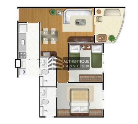 Imagem Apartamento com 2 Quartos à Venda, 58 m² em Campo Belo - São Paulo Imagem Apartamento com 2 Quartos à Venda, 58 m² em Campo Belo - São Paulo