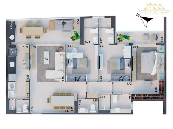 Imagem Apartamento com 3 Quartos à Venda, 112 m² em Aldeota - Fortaleza Imagem Apartamento com 3 Quartos à Venda, 112 m² em Aldeota - Fortaleza