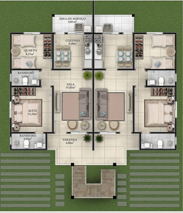 Imagem Apartamento com 2 Quartos à Venda, 68 m² em Abrantes - Camaçari