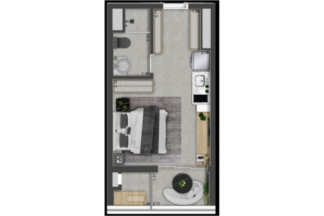 Imagem Apartamento com 1 Quarto à Venda, 27 m² em Vila Clementino - São Paulo Imagem Apartamento com 1 Quarto à Venda, 27 m² em Vila Clementino - São Paulo