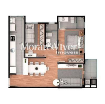 Imagem Apartamento com 3 Quartos à Venda, 66 m² em Santa Cândida - Curitiba