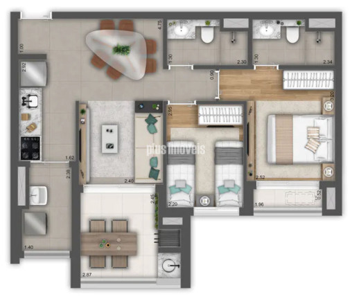 Imagem Apartamento com 2 Quartos à Venda, 62 m² em Jardim Das Acacias - São Paulo Imagem Apartamento com 2 Quartos à Venda, 62 m² em Jardim Das Acacias - São Paulo