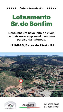 Imagem Terreno à Venda, 600 m² em Ipiabas - Barra Do Piraí Imagem Terreno à Venda, 600 m² em Ipiabas - Barra Do Piraí
