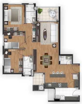 Imagem Apartamento com 2 Quartos à Venda, 81 m² em Ahú - Curitiba