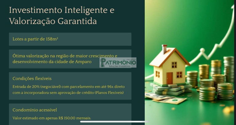 Imagem Terreno à Venda, 158 m² em Residencial Santa Maria Amparo - Amparo Imagem Terreno à Venda, 158 m² em Residencial Santa Maria Amparo - Amparo