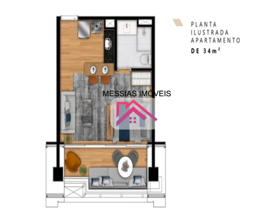 Imagem Imóvel com 1 Quarto à Venda, 42 m² em Itaim Bibi - São Paulo