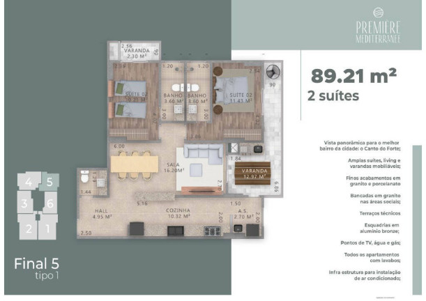 Imagem Apartamento com 2 Quartos à Venda, 92 m² em Canto Do Forte - Praia Grande Imagem Apartamento com 2 Quartos à Venda, 92 m² em Canto Do Forte - Praia Grande
