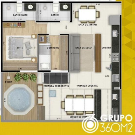 Imagem Apartamento com 2 Quartos à Venda, 71 m² em Jardim - Santo André
