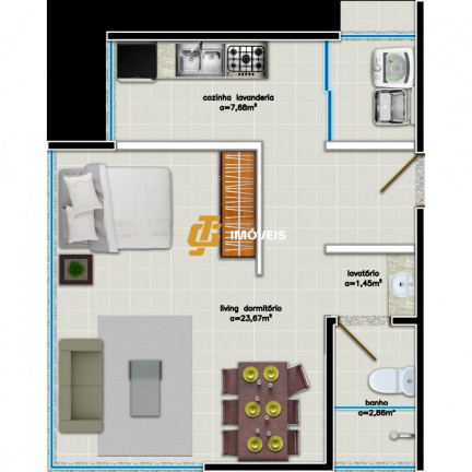 Imagem Apartamento com 1 Quarto à Venda, em São Francisco De Assis - Camboriú Imagem Apartamento com 1 Quarto à Venda, em São Francisco De Assis - Camboriú