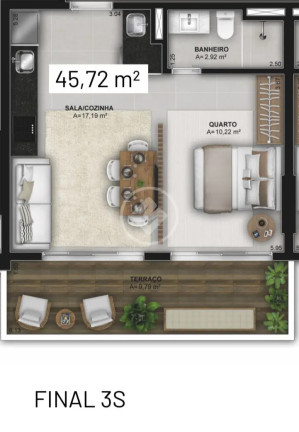 Imagem Apartamento com 1 Quarto à Venda, 46 m² em Setor Bueno - Goiânia Imagem Apartamento com 1 Quarto à Venda, 46 m² em Setor Bueno - Goiânia