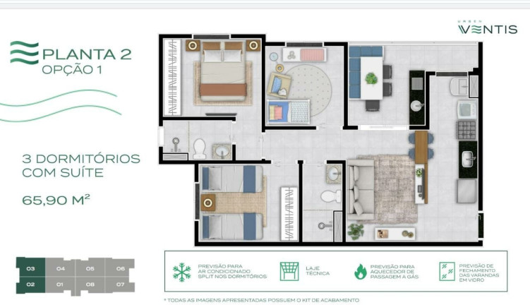 Imagem Imóvel com 2 Quartos à Venda, 57 m² em Sumarezinho - Ribeirão Preto