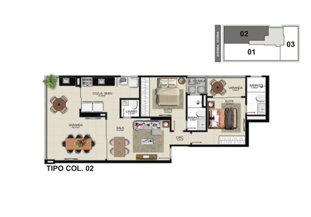 Imagem Apartamento com 2 Quartos à Venda, 71 m² em Praia Do Morro - Guarapari Imagem Apartamento com 2 Quartos à Venda, 71 m² em Praia Do Morro - Guarapari