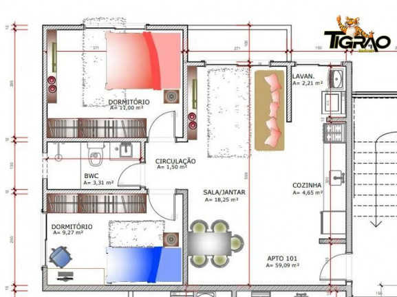 Imagem Apartamento com 2 Quartos à Venda, 60 m² em Centro - Navegantes