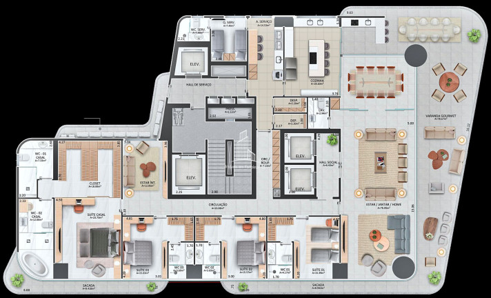 Imagem Apartamento com 4 Quartos à Venda, 436 m² em Meireles - Fortaleza Imagem Apartamento com 4 Quartos à Venda, 436 m² em Meireles - Fortaleza