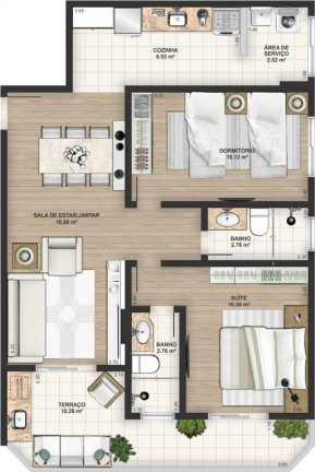 Imagem Apartamento com 2 Quartos à Venda, 73 m² em Caiçara - Praia Grande Imagem Apartamento com 2 Quartos à Venda, 73 m² em Caiçara - Praia Grande