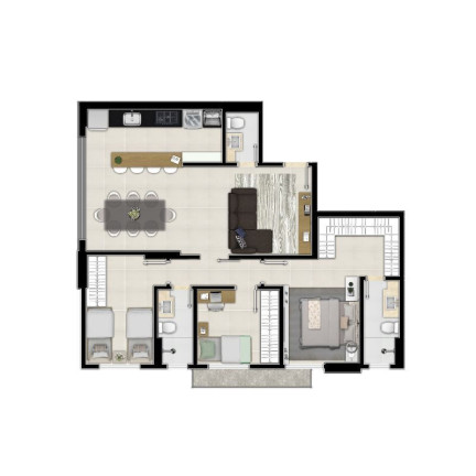 Imagem Apartamento com 3 Quartos à Venda, 110 m² em Setor Marista - Goiânia Imagem Apartamento com 3 Quartos à Venda, 110 m² em Setor Marista - Goiânia