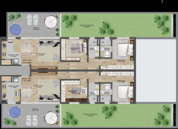 Imagem Apartamento com 2 Quartos à Venda, 59 m² em Jardim Botânico - Porto Alegre Imagem Apartamento com 2 Quartos à Venda, 59 m² em Jardim Botânico - Porto Alegre
