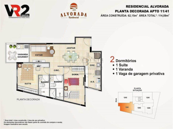 Imagem Apartamento com 1 Quarto à Venda, 38 m² em Centro - Sao Vicente
