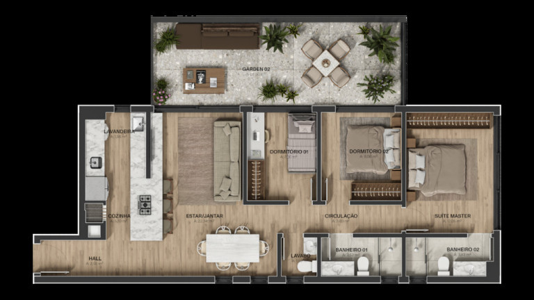 Imagem Apartamento com 3 Quartos à Venda, 127 m² em Tristeza - Porto Alegre Imagem Apartamento com 3 Quartos à Venda, 127 m² em Tristeza - Porto Alegre