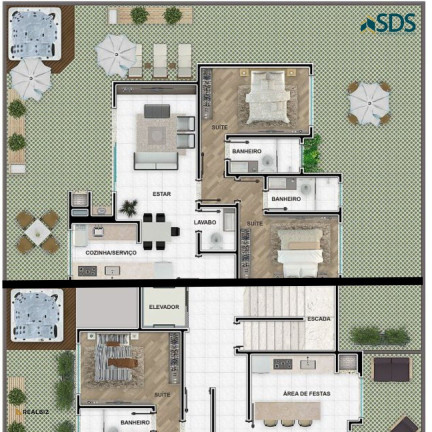 Imagem Apartamento com 2 Quartos à Venda, 137 m² em Palmas - Governador Celso Ramos Imagem Apartamento com 2 Quartos à Venda, 137 m² em Palmas - Governador Celso Ramos