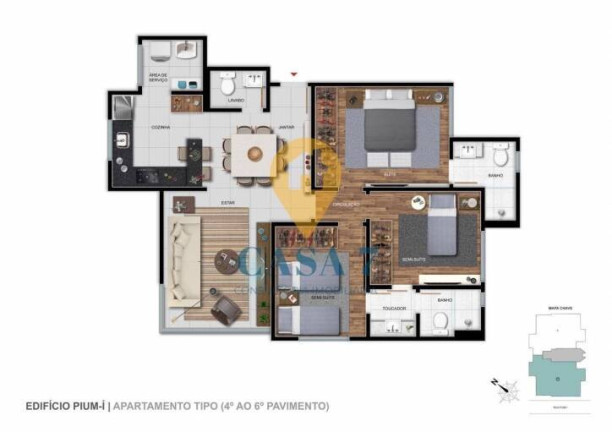Imagem Apartamento com 3 Quartos à Venda, 67 m² em Cruzeiro - Belo Horizonte
