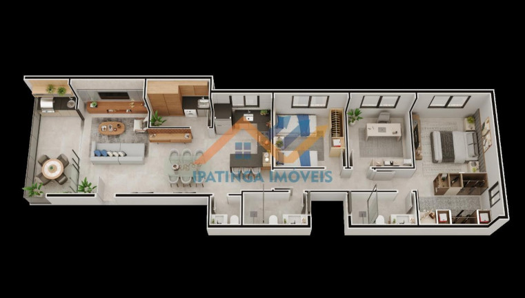 Imagem Apartamento com 3 Quartos à Venda, 108 m² em Iguaçu - Ipatinga Imagem Apartamento com 3 Quartos à Venda, 108 m² em Iguaçu - Ipatinga