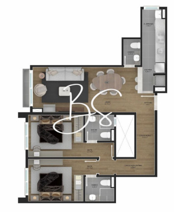 Imagem Apartamento com 2 Quartos à Venda, 79 m² em Centro - Gramado