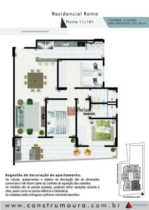 Imagem Apartamento com 3 Quartos à Venda, 107 m² em Aviação - Praia Grande