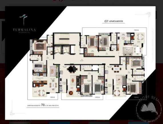 Imagem Apartamento com 2 Quartos à Venda, 69 m² em Morretes - Itapema