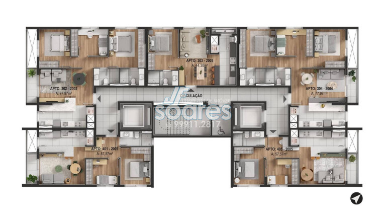 Imagem Apartamento com 2 Quartos à Venda, 65 m² em São Gonçalo - Pelotas Imagem Apartamento com 2 Quartos à Venda, 65 m² em São Gonçalo - Pelotas