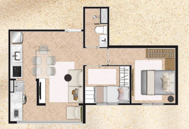 Imagem Apartamento com 2 Quartos à Venda, 42 m² em Sacomã - São Paulo Imagem Apartamento com 2 Quartos à Venda, 42 m² em Sacomã - São Paulo