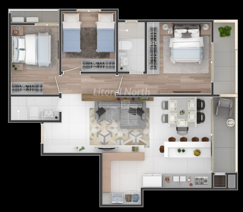 Imagem Apartamento com 3 Quartos à Venda, 115 m² em Fazenda - Itajaí Imagem Apartamento com 3 Quartos à Venda, 115 m² em Fazenda - Itajaí