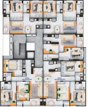 Imagem Apartamento com 3 Quartos à Venda, 71 m² em Bessa - João Pessoa