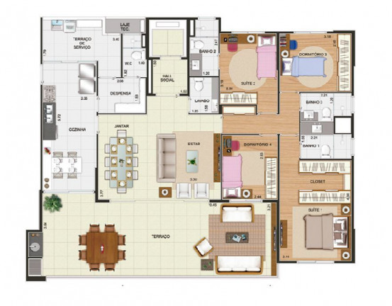 Imagem Apartamento com 4 Quartos à Venda, 164 m² em Brooklin - São Paulo Imagem Apartamento com 4 Quartos à Venda, 164 m² em Brooklin - São Paulo