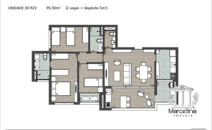 Imagem Apartamento com 2 Quartos à Venda, 66 m² em Vila Andrade - São Paulo