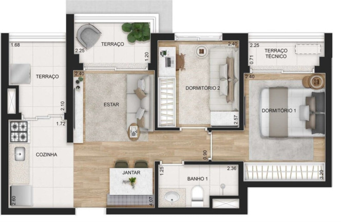 Imagem Apartamento com 3 Quartos à Venda, 70 m² em Tatuapé - São Paulo Imagem Apartamento com 3 Quartos à Venda, 70 m² em Tatuapé - São Paulo