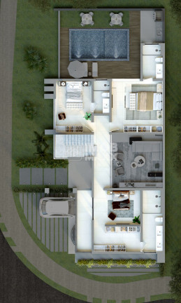 Imagem Casa de Condomínio com 4 Quartos à Venda, 273 m² em Setor Fumal - Luziânia