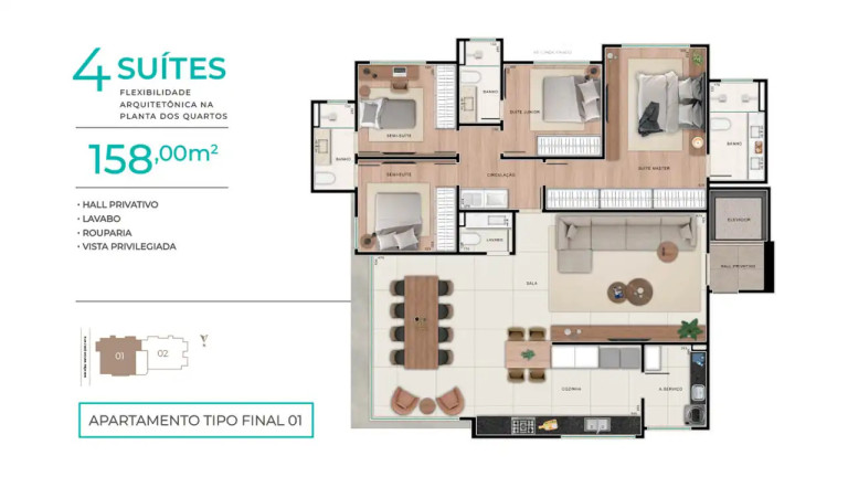 Imagem Apartamento com 4 Quartos à Venda, 142 m² em Ouro Preto - Belo Horizonte Imagem Apartamento com 4 Quartos à Venda, 142 m² em Ouro Preto - Belo Horizonte