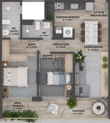 Imagem Apartamento com 2 Quartos à Venda, 68 m² em Intermares - Cabedelo Imagem Apartamento com 2 Quartos à Venda, 68 m² em Intermares - Cabedelo
