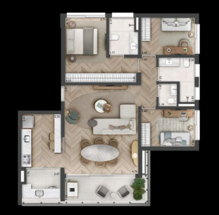 Imagem Cobertura com 3 Quartos à Venda, 222 m² em Sumaré - São Paulo