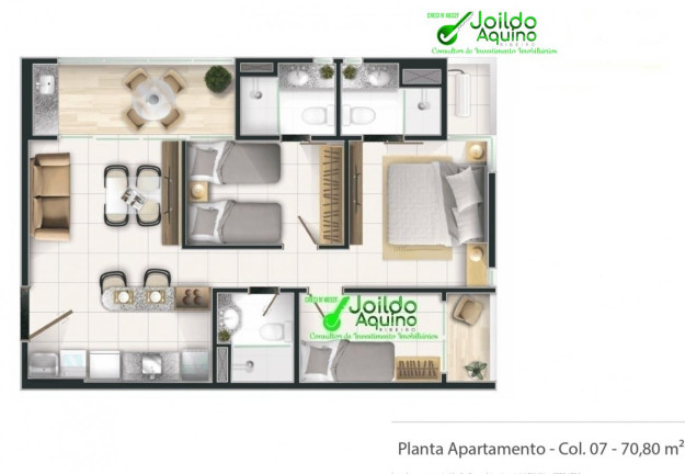 Imagem Apartamento com 1 Quarto à Venda, 38 m² em Praia De Iracema - Fortaleza