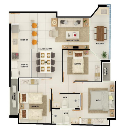 Imagem Apartamento com 2 Quartos à Venda, 96 m² em Camboinha - Cabedelo Imagem Apartamento com 2 Quartos à Venda, 96 m² em Camboinha - Cabedelo